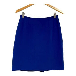 Kasper Separates Petite Women's Blue Pencil Skirt 4P Business Casual